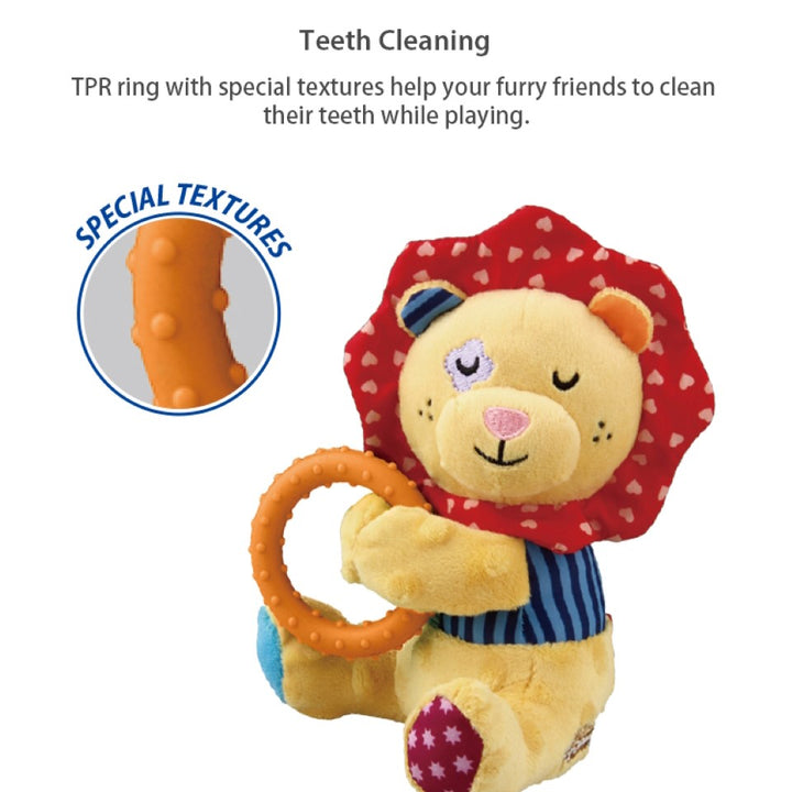 EYS GiGwi Plush Friendz Rabbit Squeaky & Crinkle Dog Toy