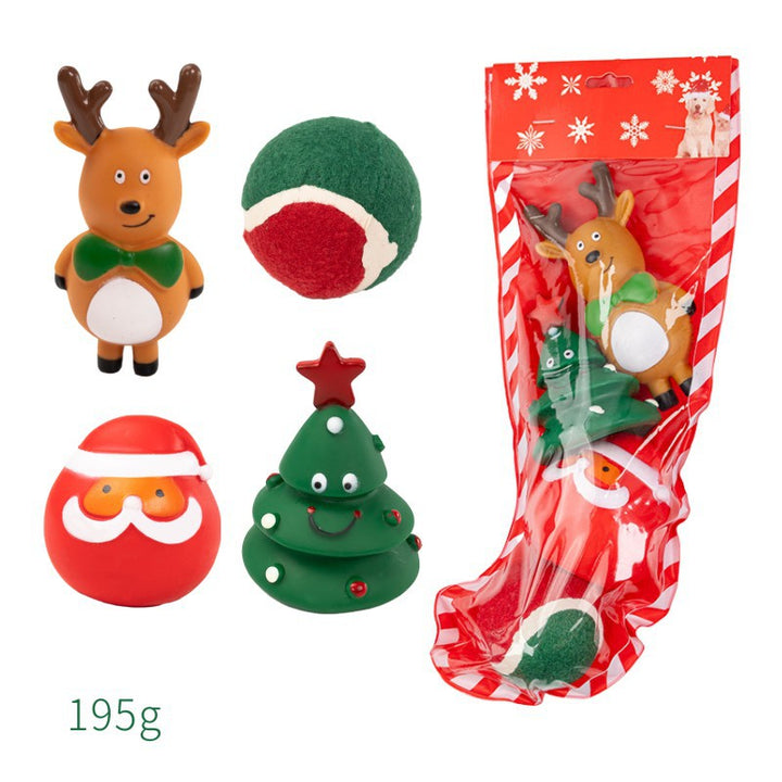 Holiday Fun: Durable and Festive Christmas Dog Toys Set - Perfect for Seasonal Cheer!