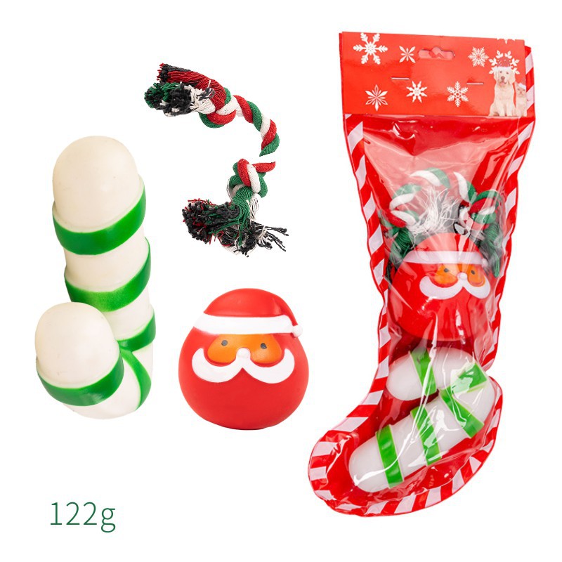 Holiday Fun: Durable and Festive Christmas Dog Toys Set - Perfect for Seasonal Cheer!