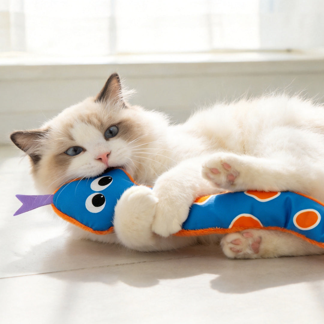 EYS GiGwi Catch & Scratch Kicker Cat Toy with Catnip & Crinkle Paper