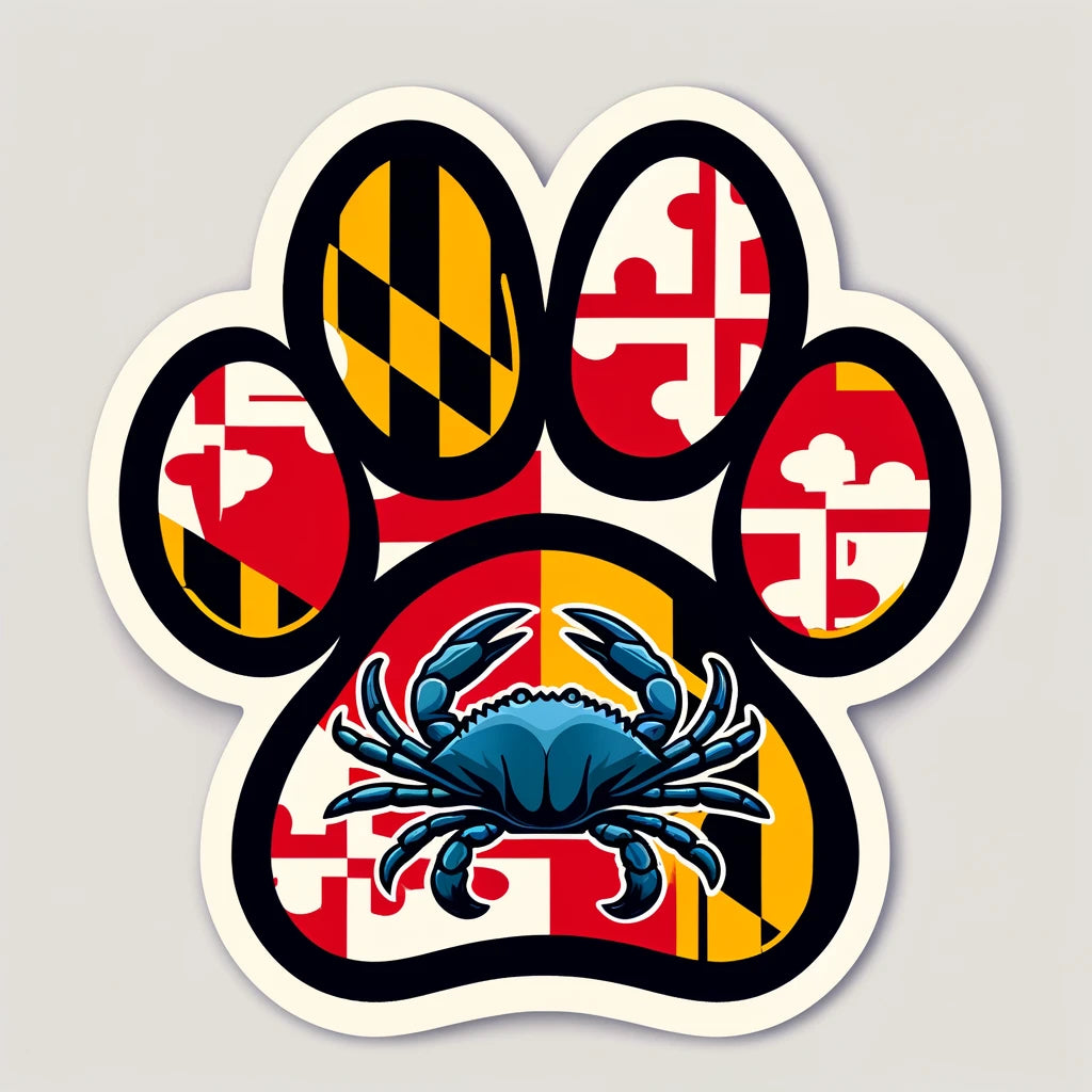 Maryland Paw -Paw Bumper Magnetic Stickers ( Set of 2 )