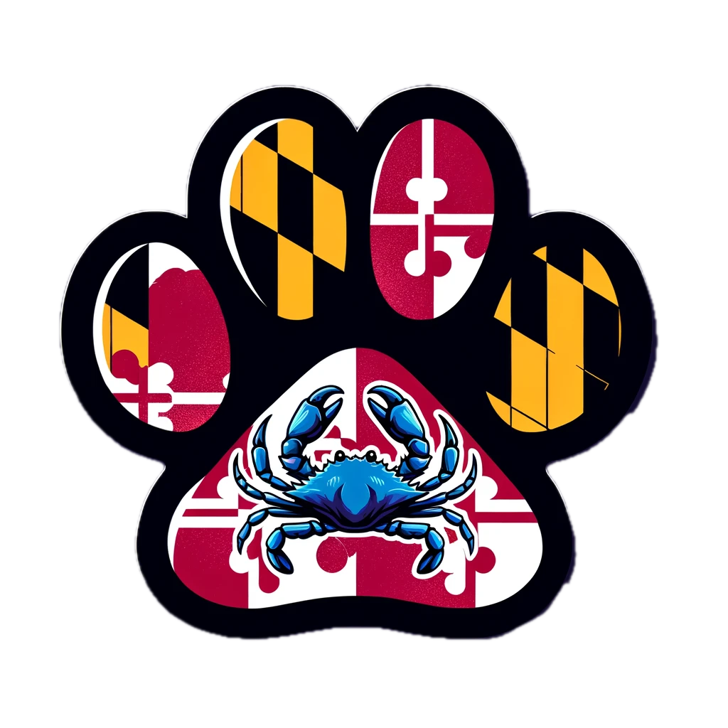 Maryland Paw -Paw Bumper Magnetic Stickers ( Set of 2 )